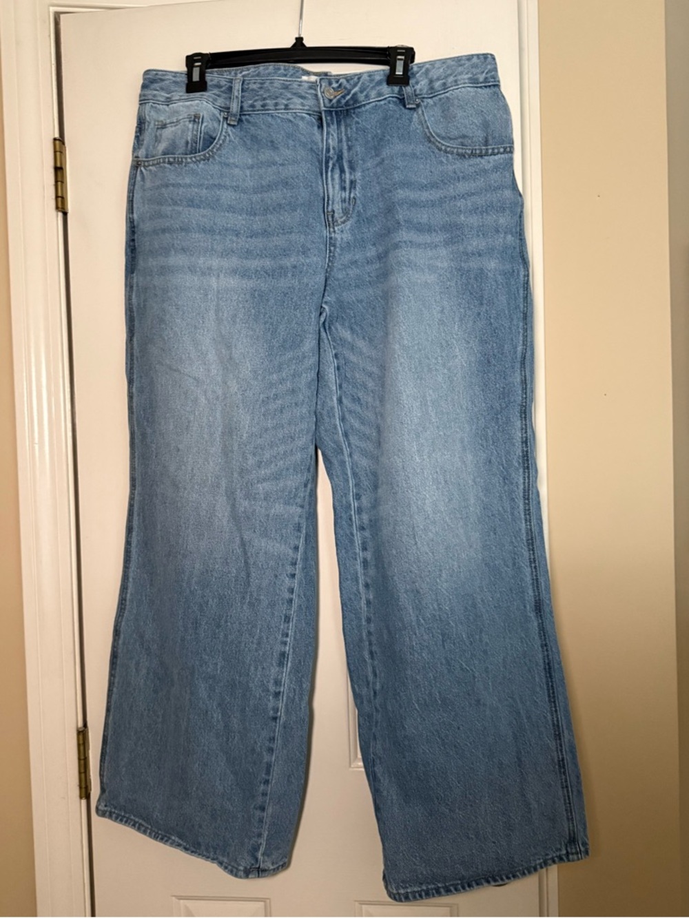 PacSun Light Blue Wide-Leg Jeans for Women
